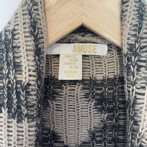 Amuse Society Asymmetrical Cardigan Sweater The Buckle Copper XS - Picture 2 of 7